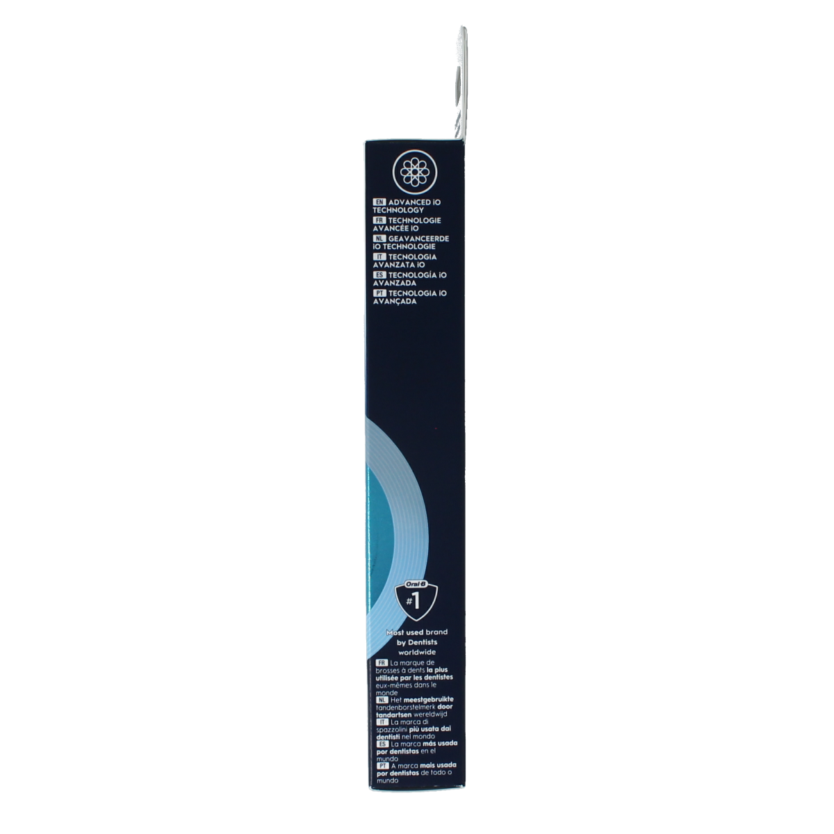 Set of four Oral B Ultimate Clean toothbrush heads, compatible with electric toothbrushes, with soft bristles for effective cleaning.