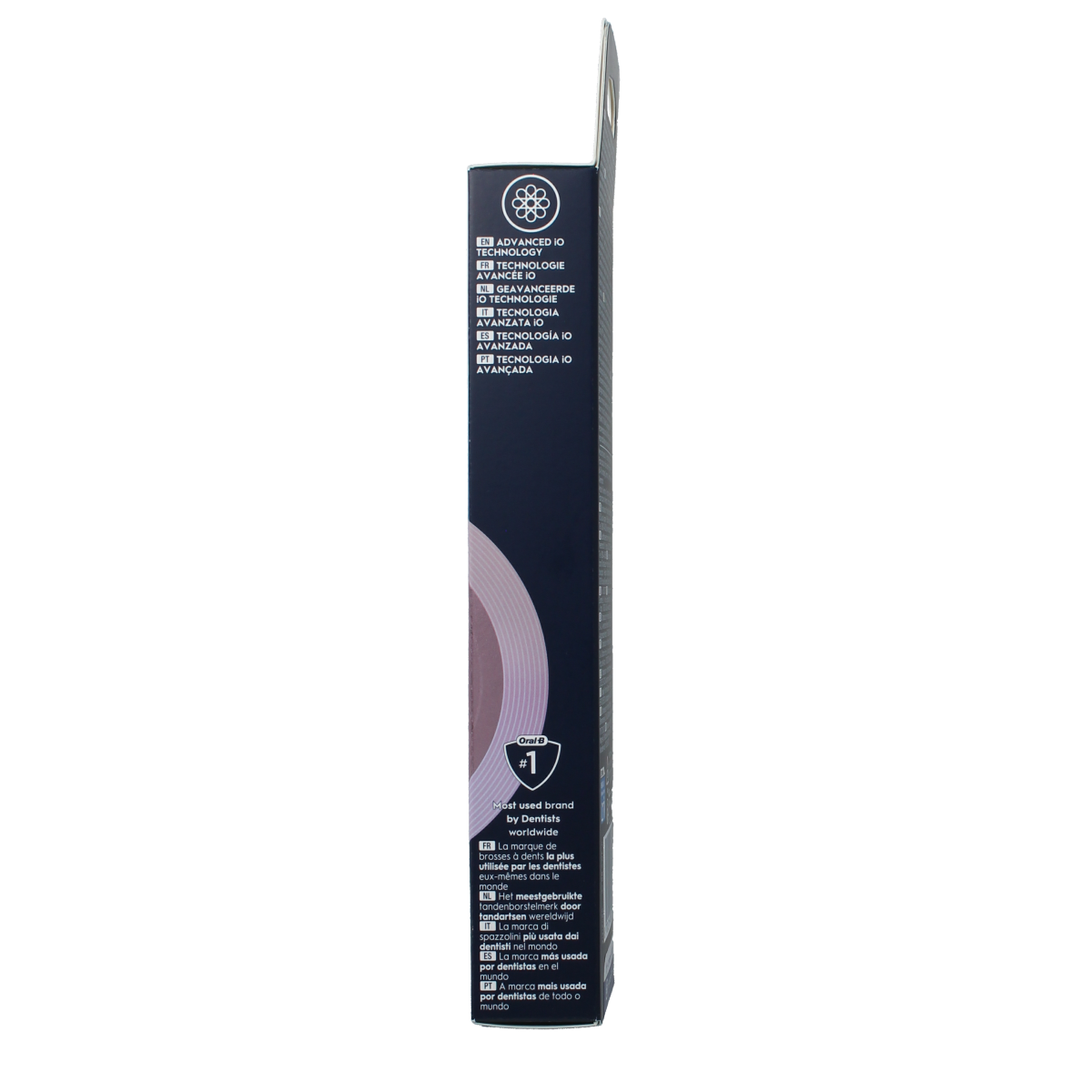 Set of four Oral B Opzetborstel IO gentle care toothbrush heads for effective and gentle dental cleaning.