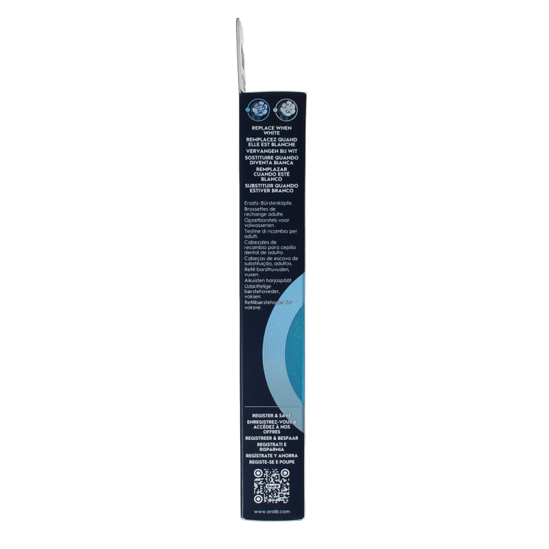Two Oral B Ultimate Clean black toothbrush heads, designed for effective cleaning and compatible with Oral B electric toothbrushes.