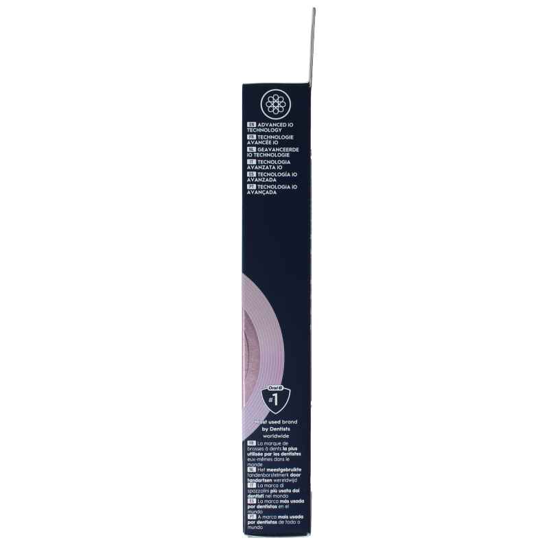 Two Oral B Opzetborstel IO Gentle Care black toothbrush heads for gentle cleaning, displayed on a white background.