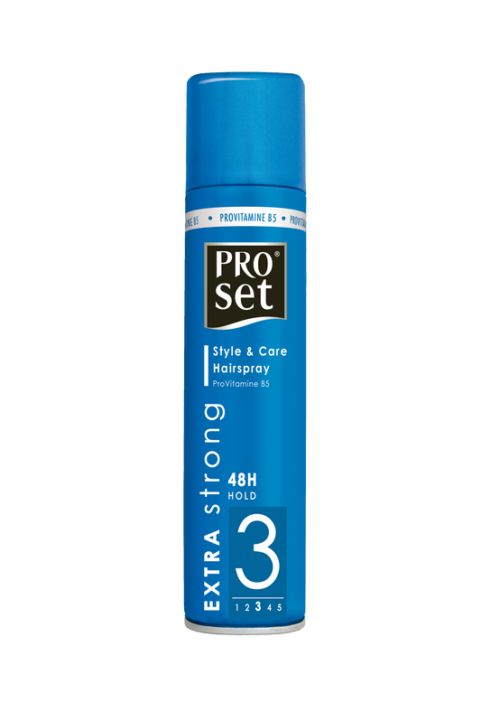 Proset Proset Haarspray Classic Extra Sterk, 300ml, for strong hold and styling durability in hair styling products.