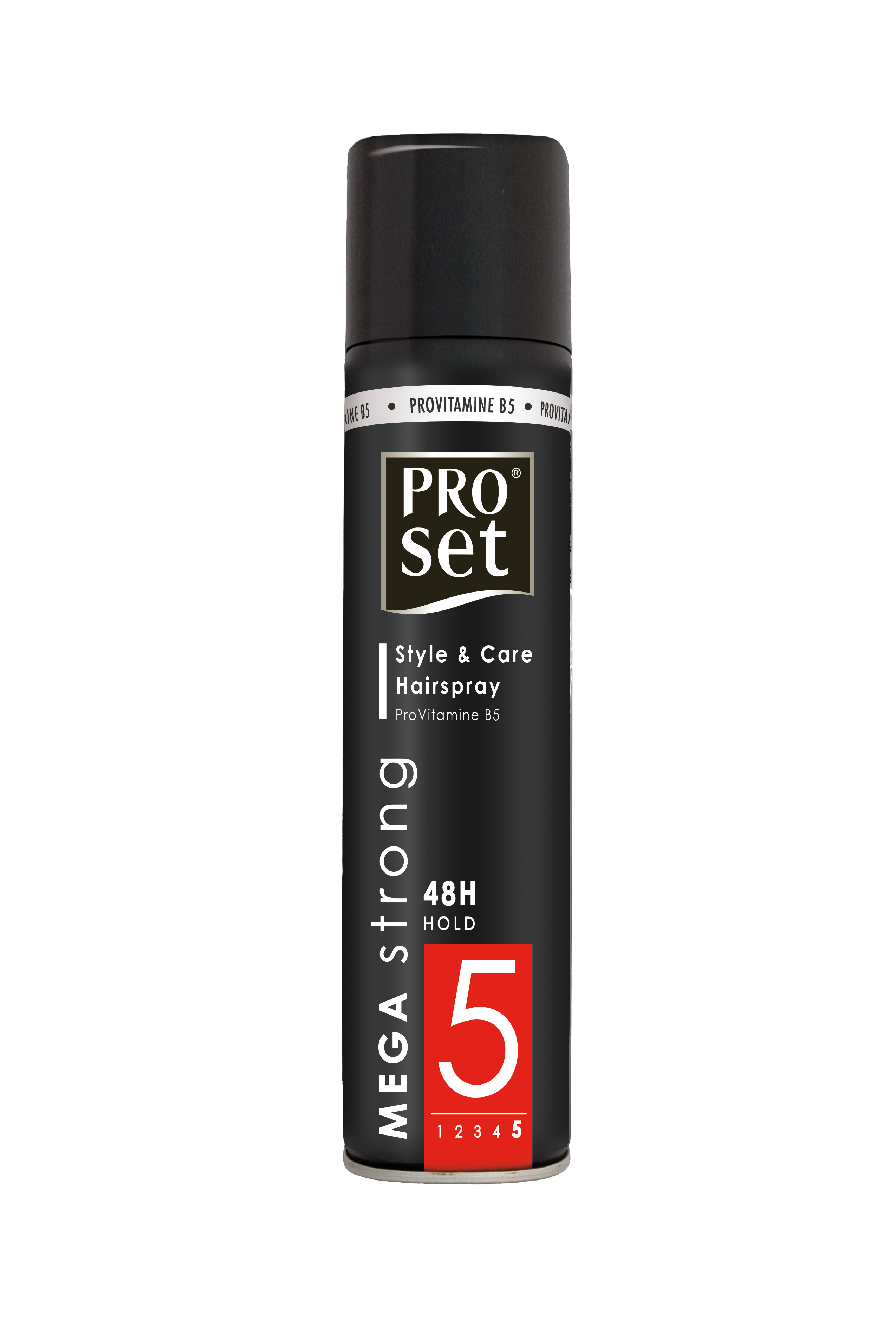 Proset Haarspray classic mega sterk, 300ml, hair styling spray in a spray bottle, provides strong hold for hair styling.