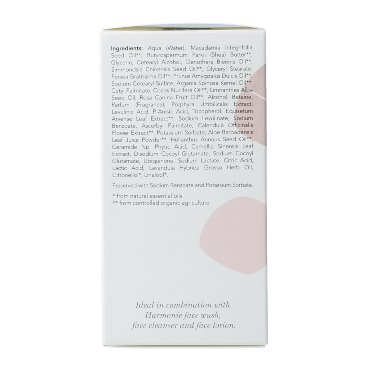 Harmonie anti-age day and night face cream in 50ml jar, facial skincare product with a sleek design and white packaging.