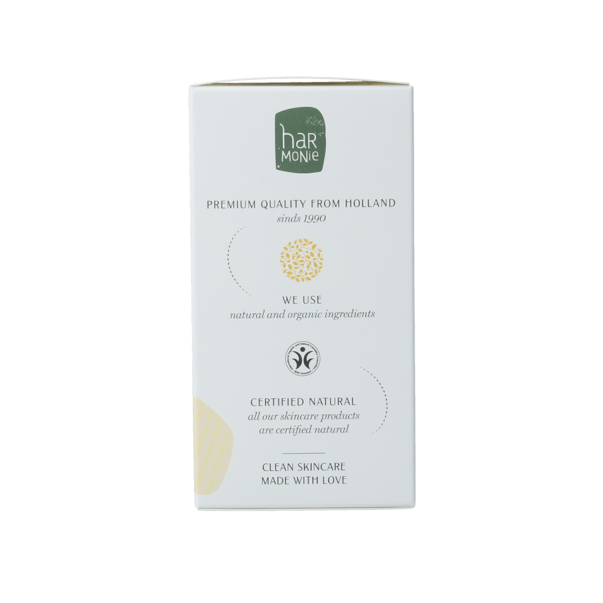 Harmonie hypoallergenic day and night facial moisturizer in a 50ml jar, suitable for sensitive skin, with a soft cream texture.