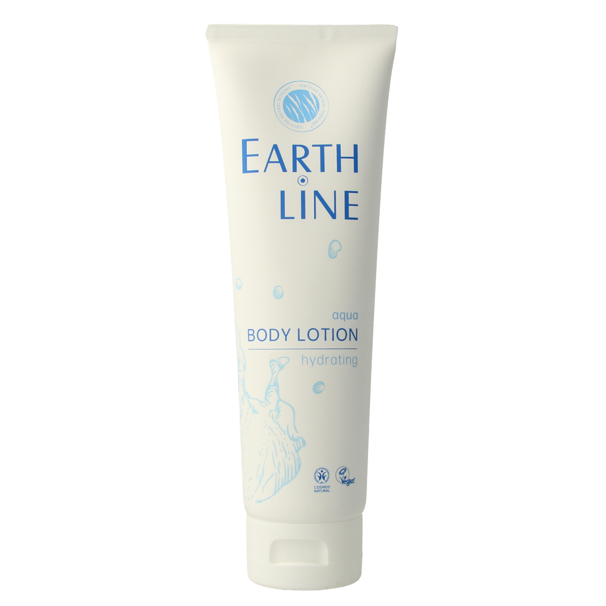 Earth Line Bodylotion Aqua in 150ml bottle, moisturizing body care product with a clean, refreshing appearance.