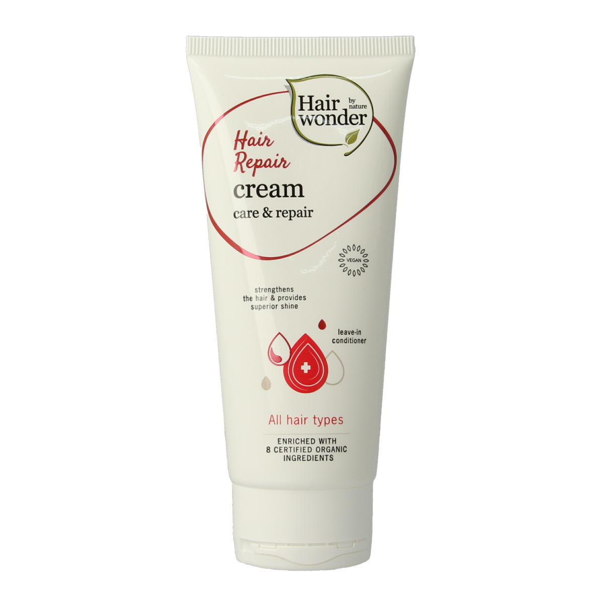 Hairwonder Hair Repair Cream 100ml, nourishing hair care product in a white jar with a twist-off lid.