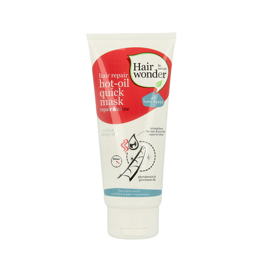 Hairwonder Hair Repair Hot Oil Quick Mask in 100ml bottle, nourishing hair care treatment for damaged hair.