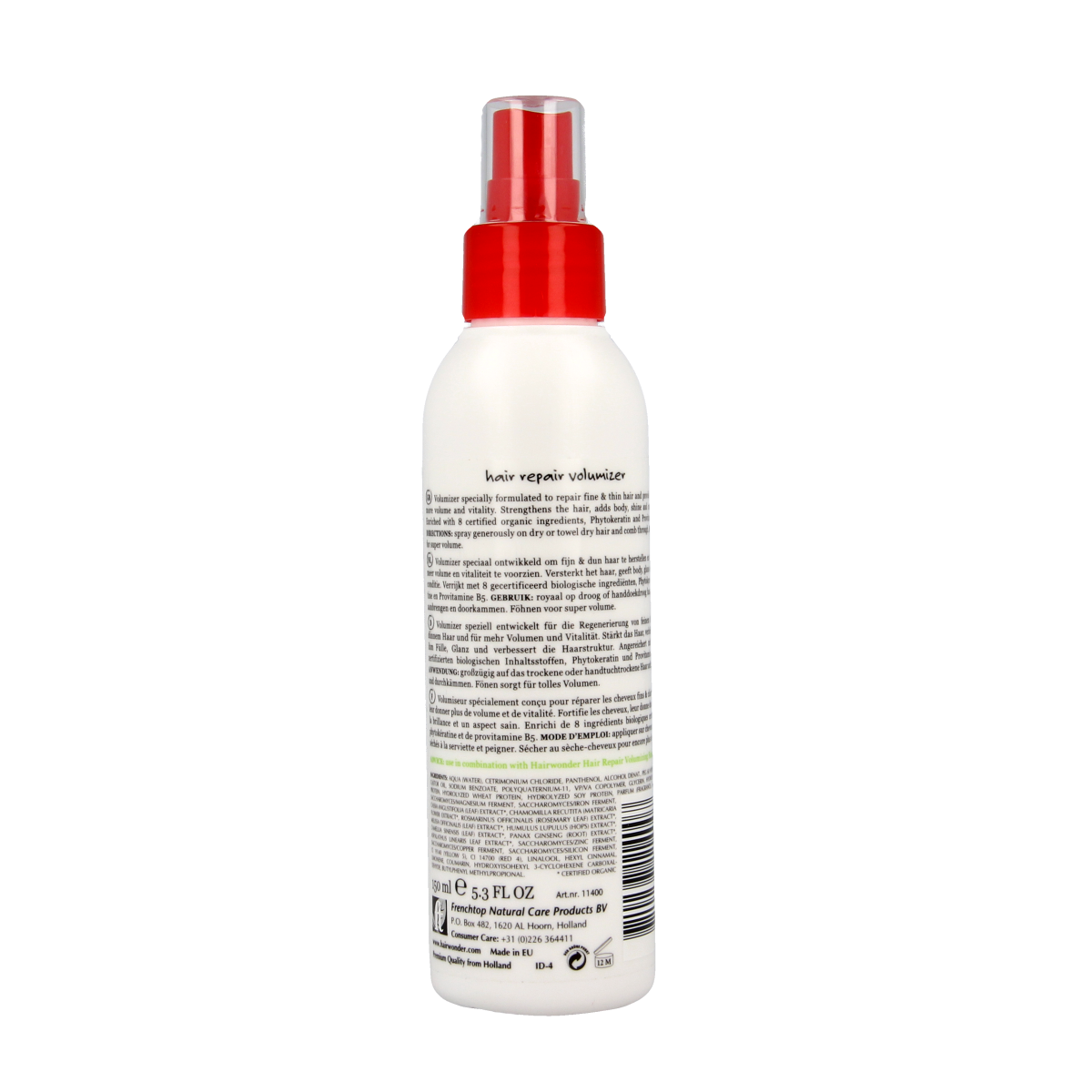 Hairwonder Hair Repair Fluid volumizer in 150ml bottle with a pump, for nourishing and boosting hair volume and health.