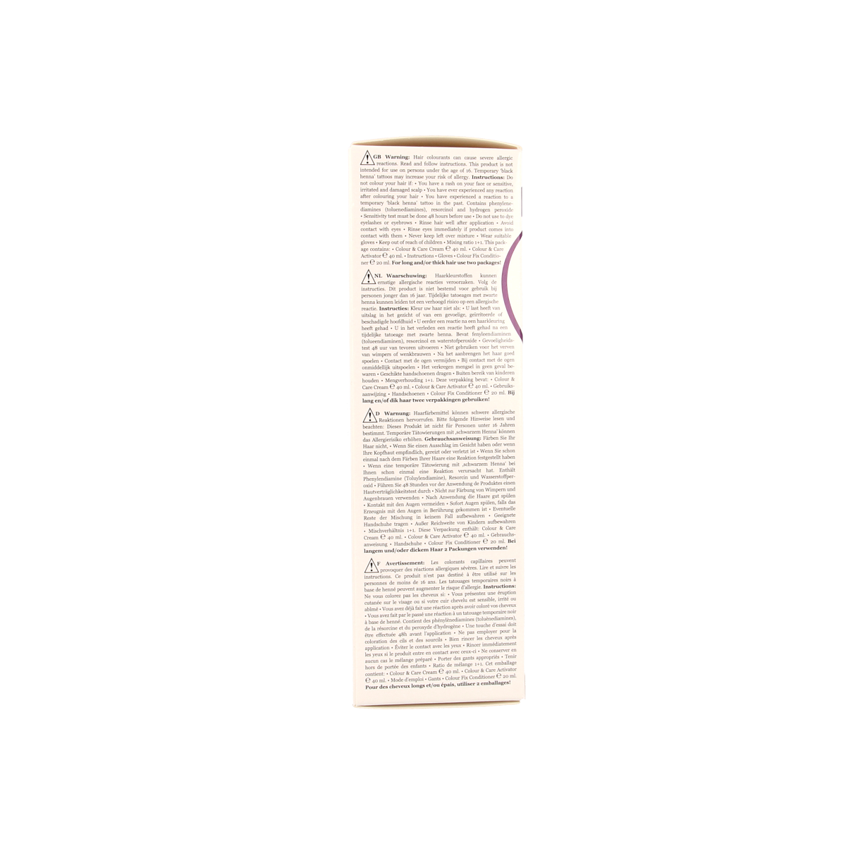 Hairwonder Colour & Care 4.56 auburn hair dye in 100ml bottle, showcasing the rich auburn color and packaging.