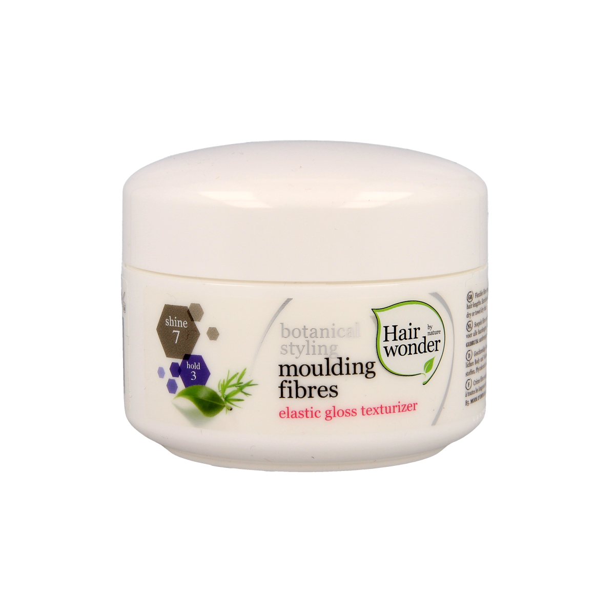 Hairwonder Botanical Styling Moulding Fibre in 100ml jar, hair styling product with natural botanical ingredients.