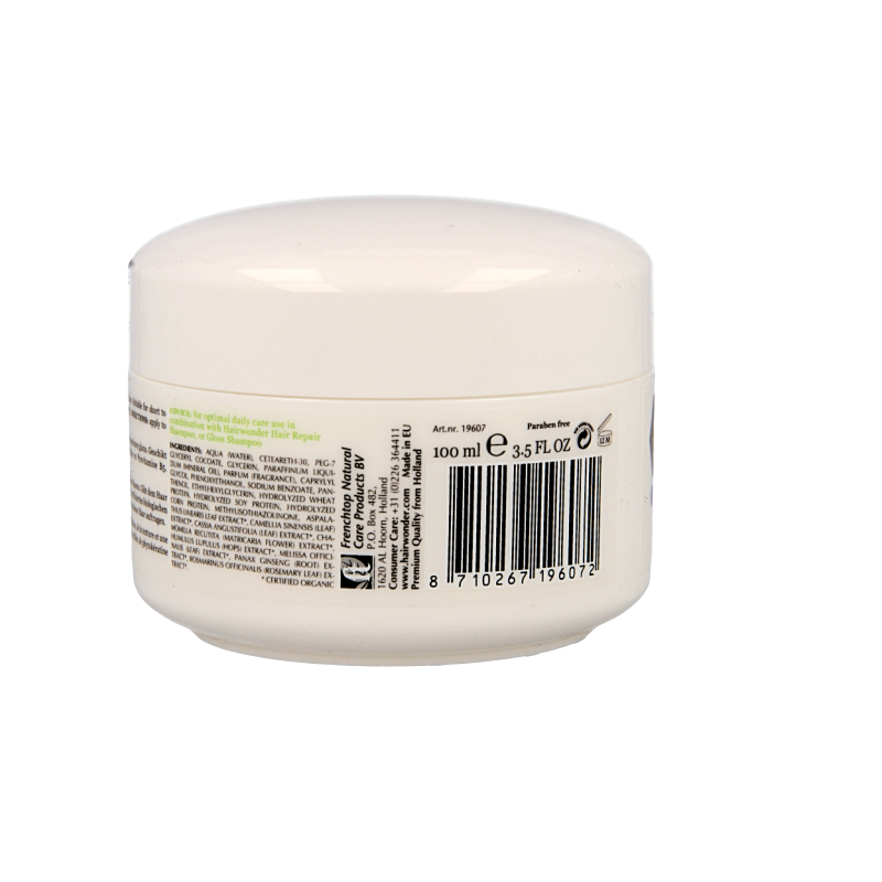 Hairwonder Botanical styling gloss wax in 100ml jar, smooths and adds shine to hair, ideal for hair styling and finishing.