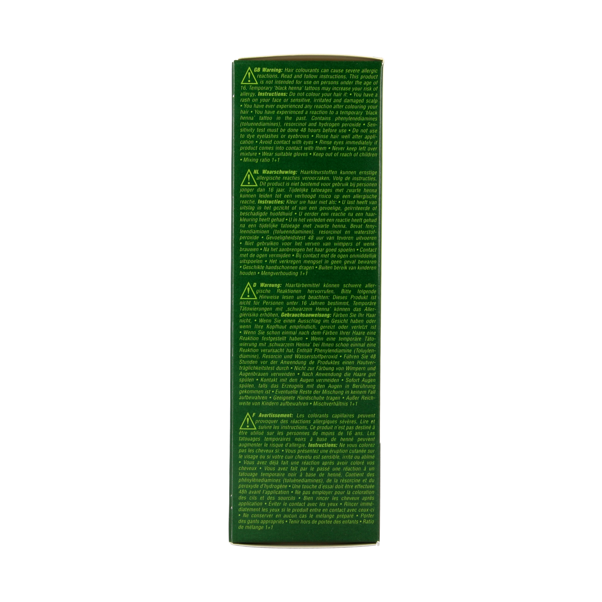 Mens Own light brown hair coloring tube, 80ml, used for men's hair coloring with branding and product details visible.