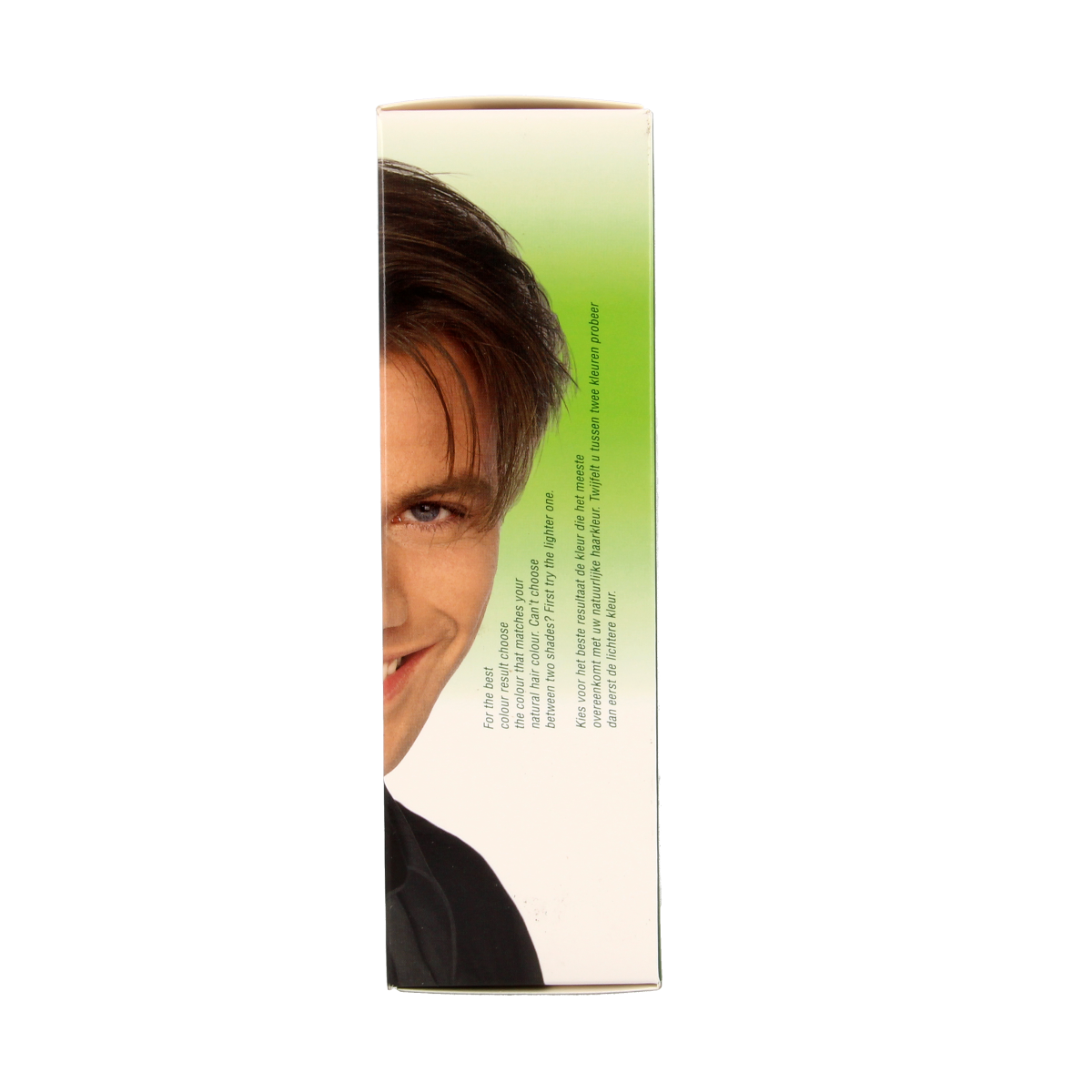 Men's Own light brown hair coloring tube, 80ml, for men's hair dyeing, with the brand's packaging and product details.