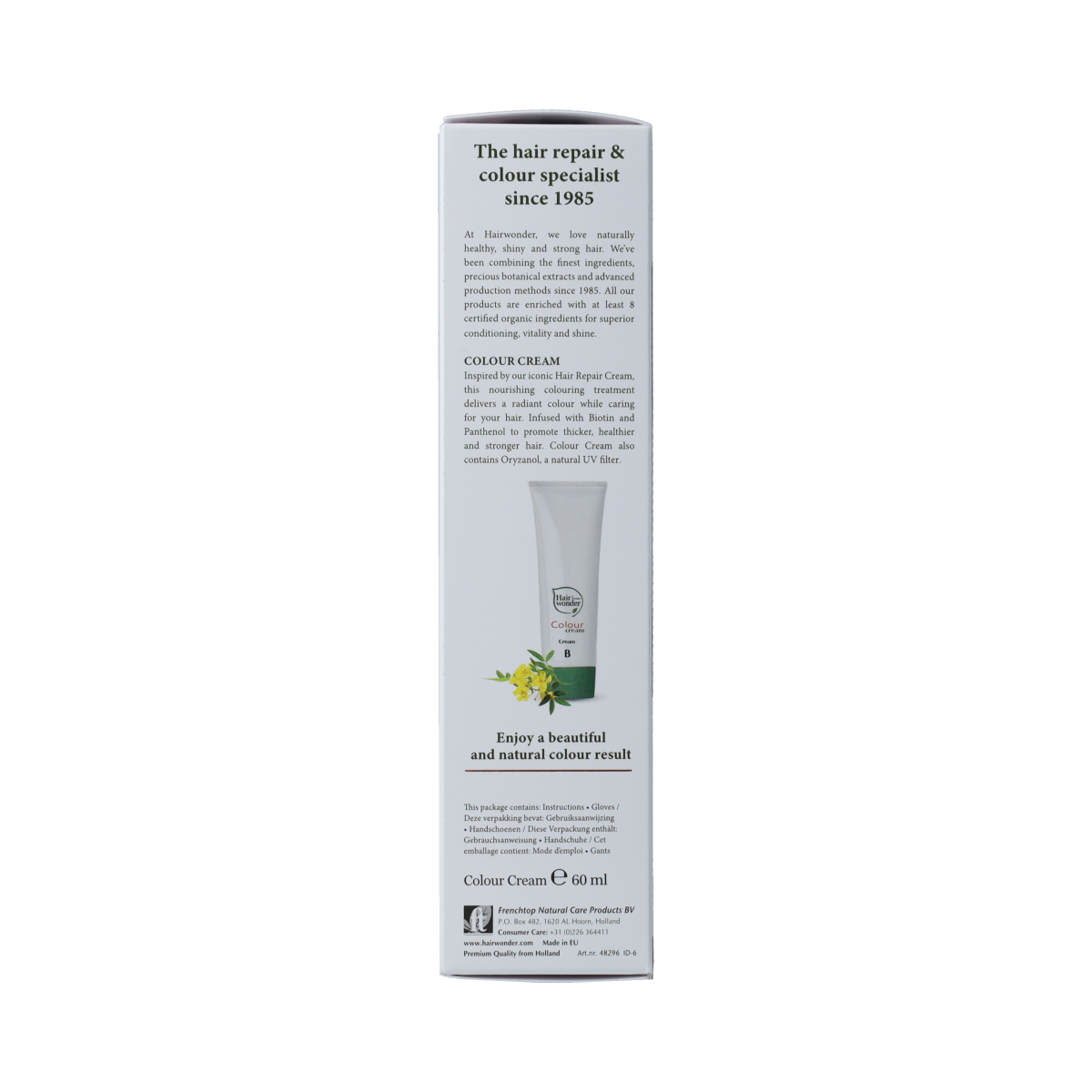 Henna Plus Colour Cream 3 Dark Brown hair dye in 60ml tube, showing the packaging with brand logo and product details.