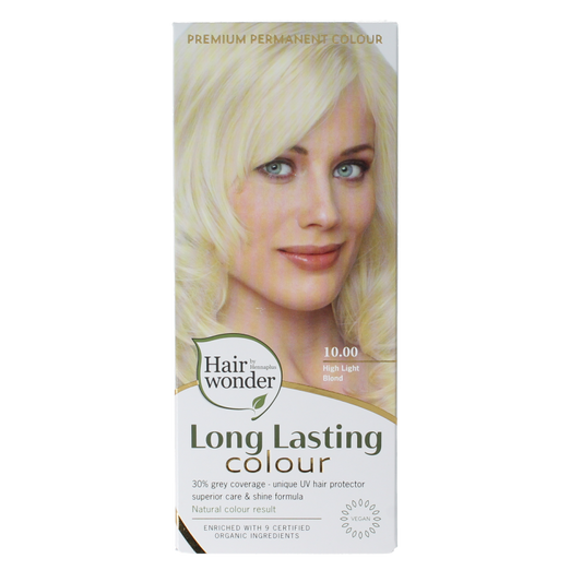 Henna Plus long-lasting blonde hair dye in 100ml tube with highlight effect, suitable for natural hair coloring.