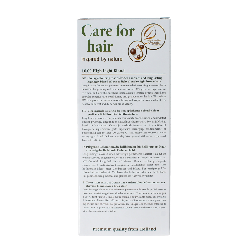 Henna Plus Long Lasting Colour 10.00 Highlight Blond hair dye 100ml, showing the box and product packaging.