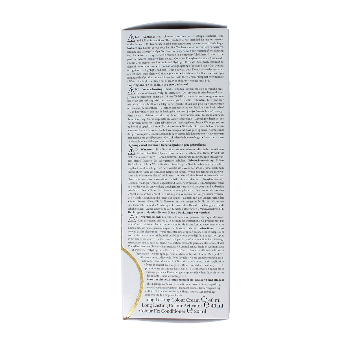 Henna Plus Long lasting colour 10.01 silver blond hair dye in 100ml bottle, showing the product and packaging.
