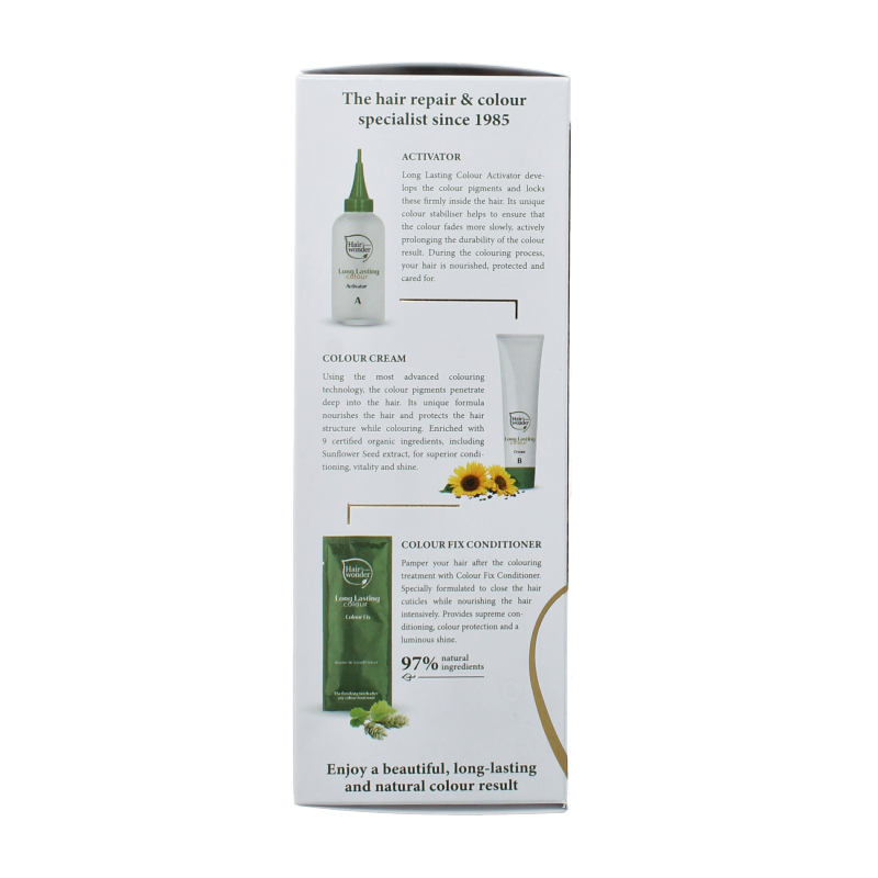 Henna Plus Long lasting colour 8.4 Copper Blonde hair dye in 100ml bottle, showcasing the vibrant copper blonde shade.