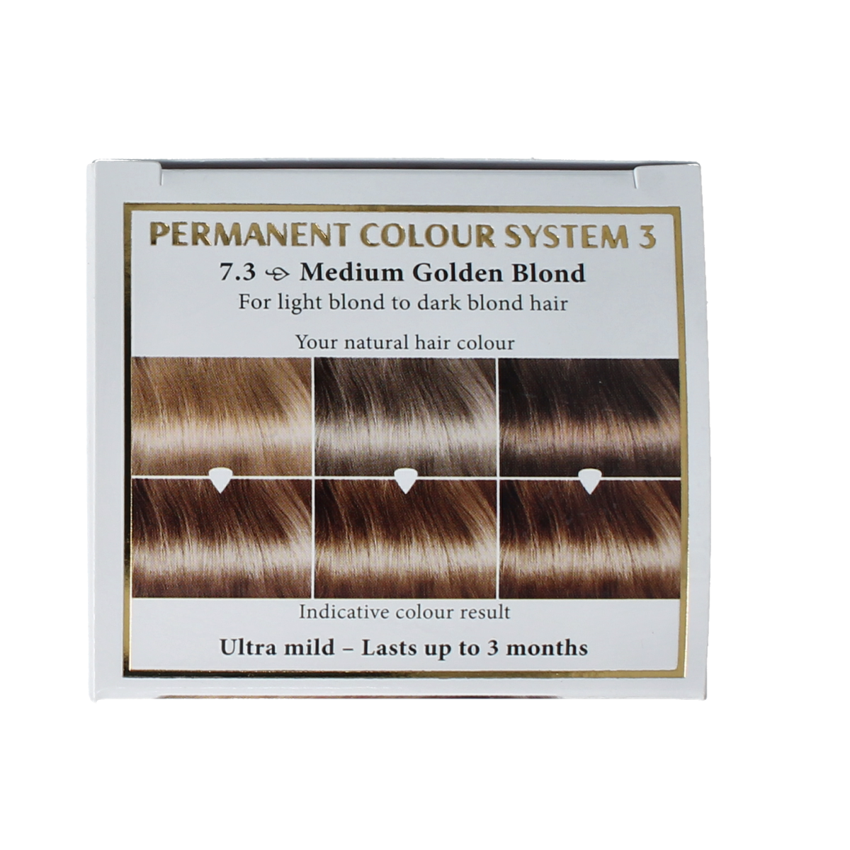 Henna Plus long-lasting medium golden blond hair coloring cream in 100ml tube, for vibrant, natural-looking hair color.
