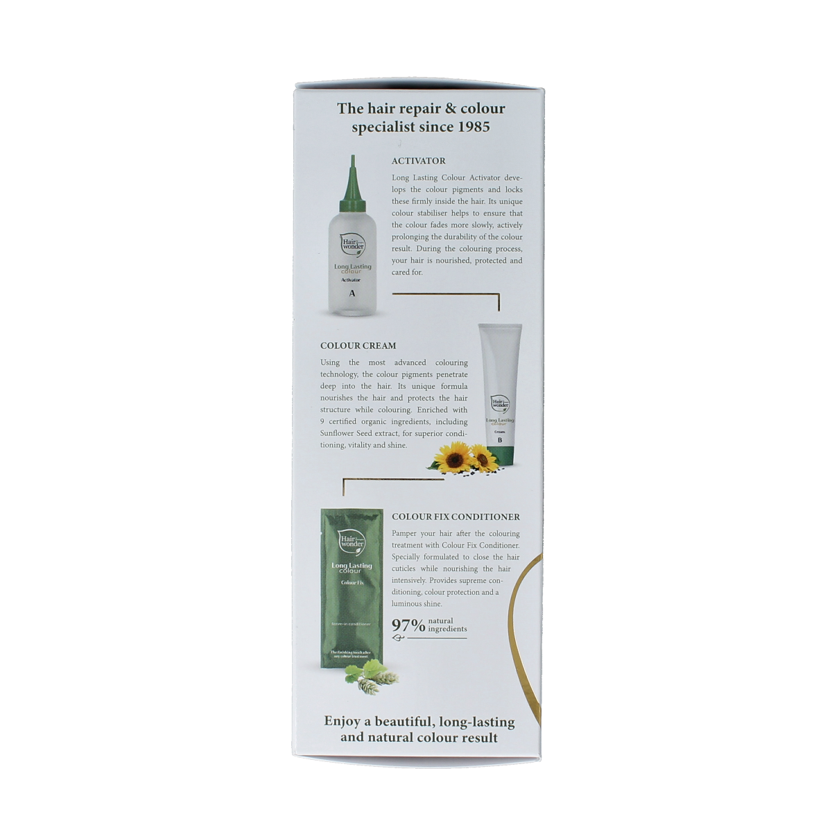 Henna Plus long-lasting dark blond hair coloring cream in 100ml tube, suitable for vibrant, natural hair color.