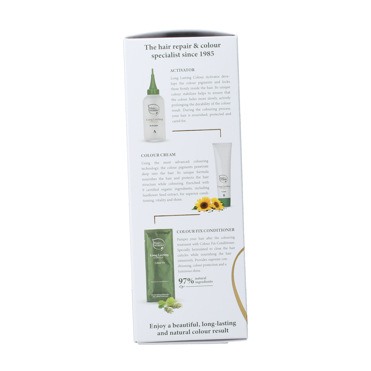 Henna Plus Long Lasting Colour 5.5 Mahogany hair dye in 100ml bottle, showcasing deep mahogany shade and packaging.