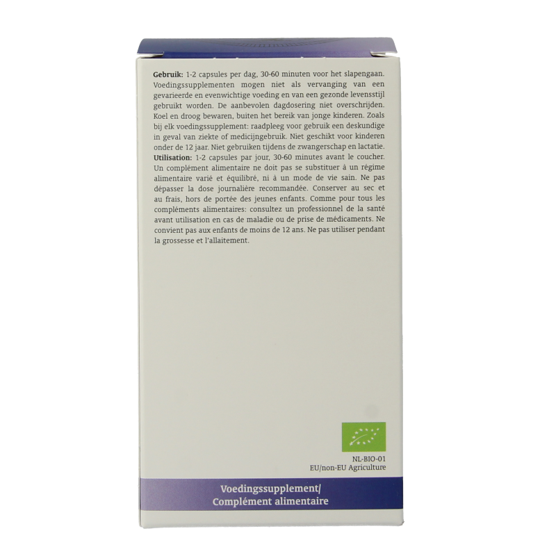Royal Green Sleep bio vegetarian capsules featuring herbal supplement ingredients, designed to promote restful sleep.