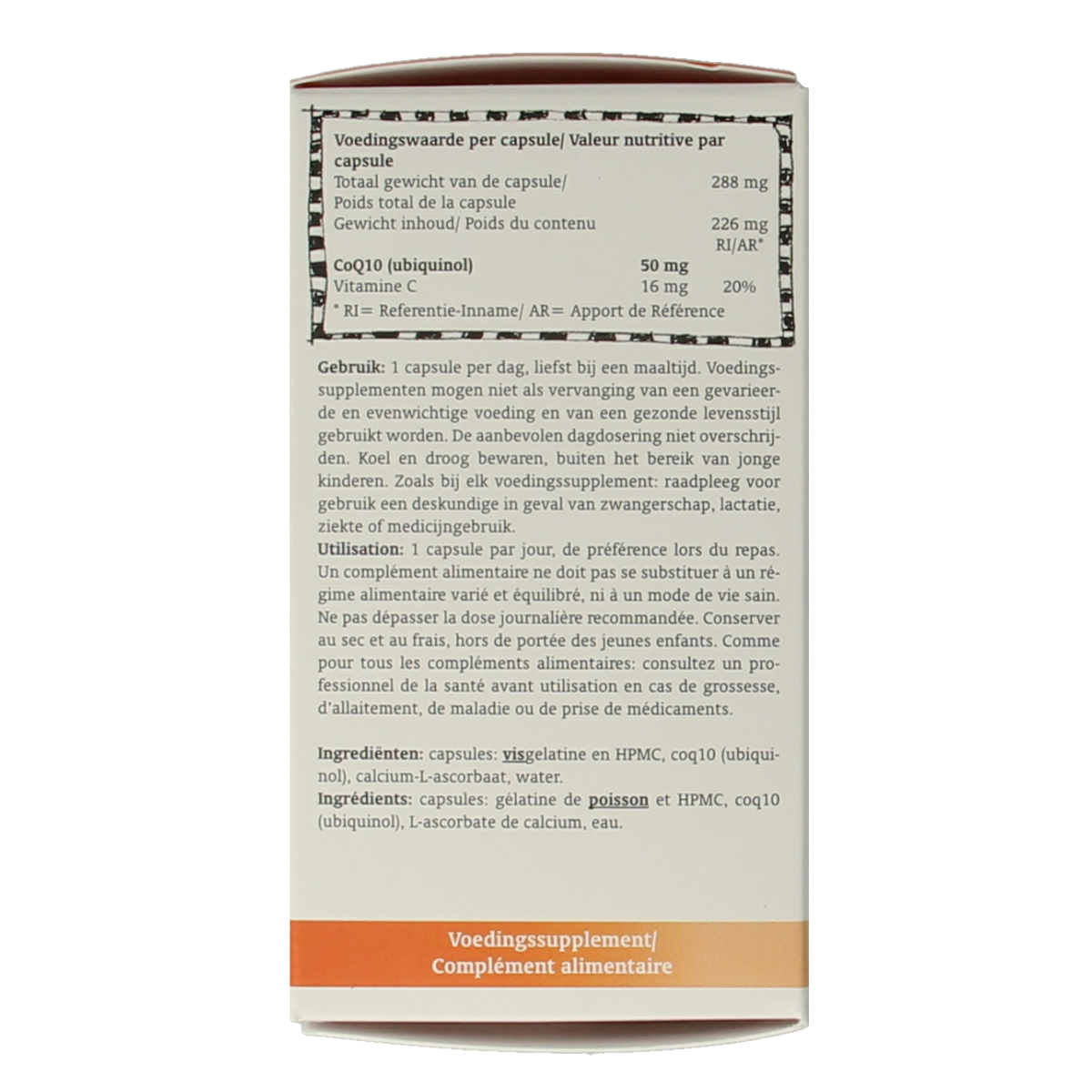 Royal Green Co Q10 Ubiquinol 60 capsules, dietary supplement in a clear bottle with label, for energy and antioxidant support.