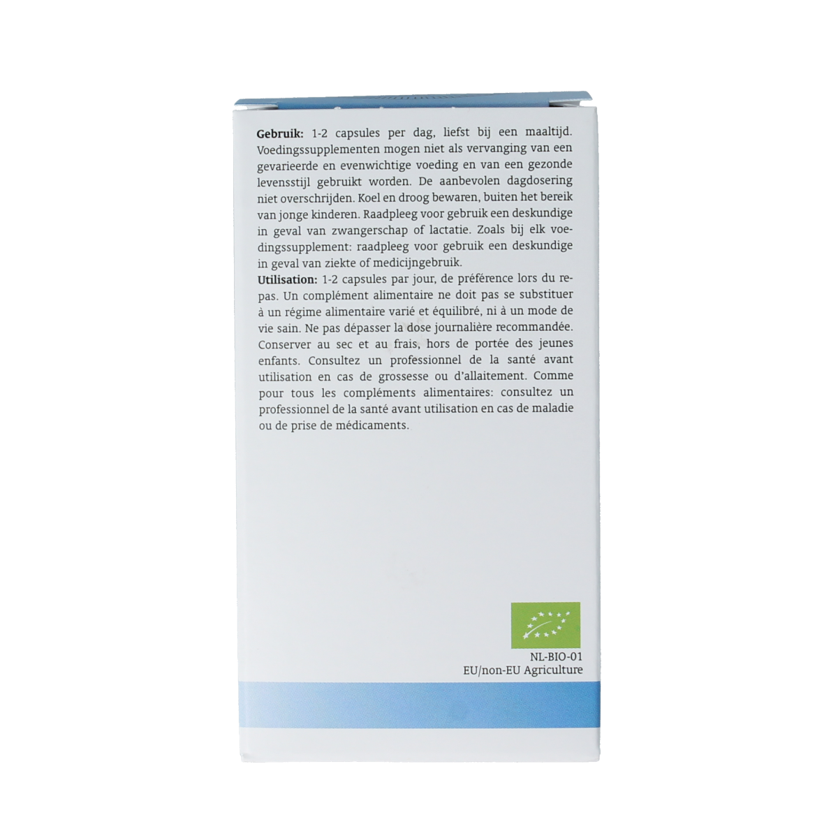 Royal Green Magnesium bio vegetarian capsules, mineral supplement in a clear bottle with label and capsules visible.