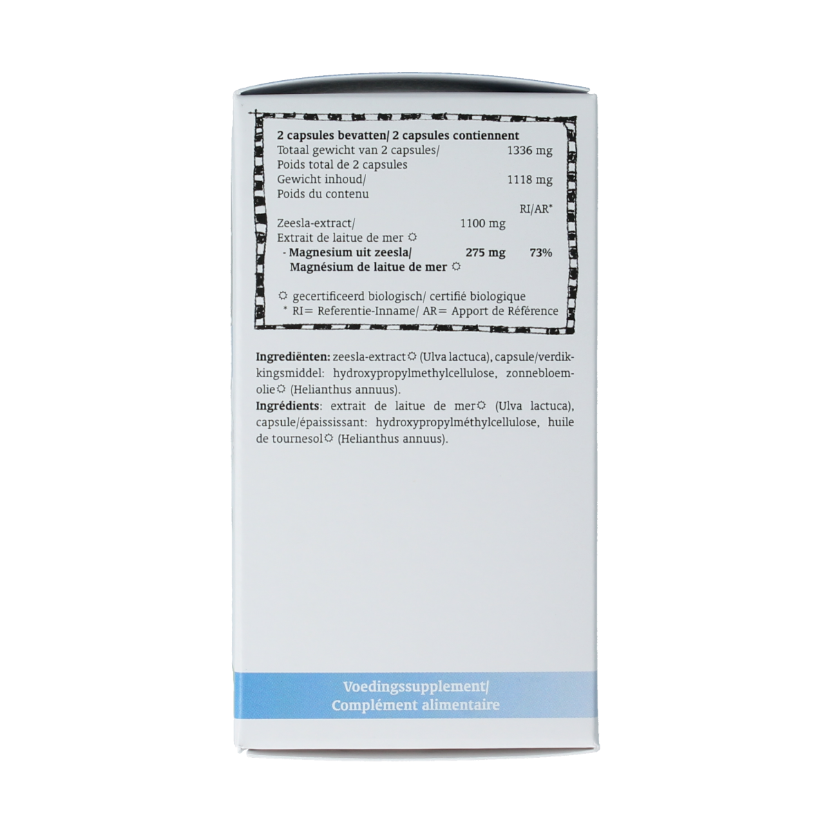 Royal Green Magnesium bio vegetarian capsules in a bottle, showing the mineral supplement product.