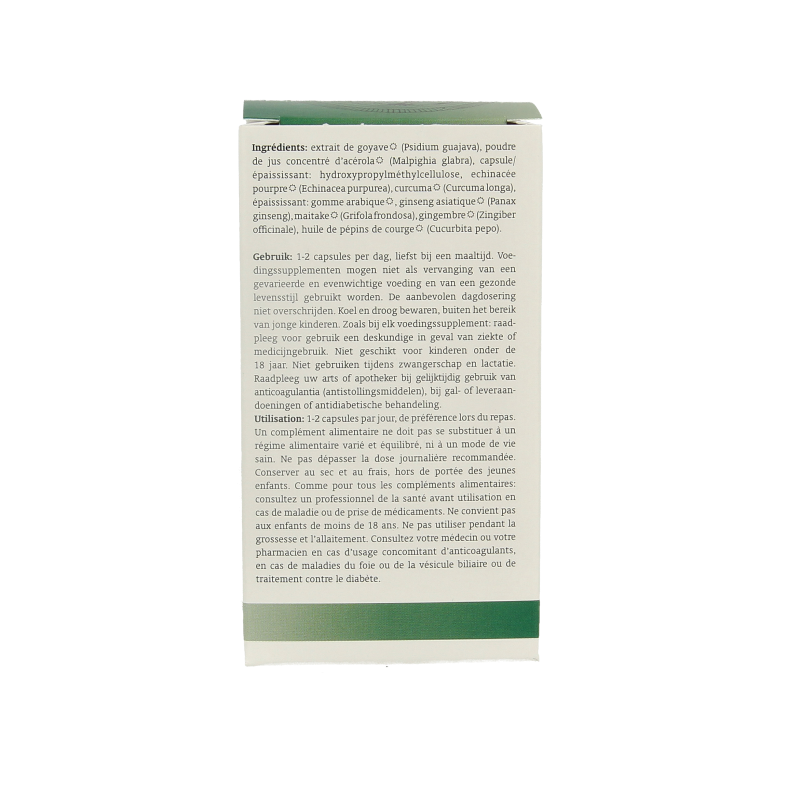 Royal Green Zinc Complex bio vegetarian capsules, 60 count, featuring mineral supplement capsules in a blister pack.