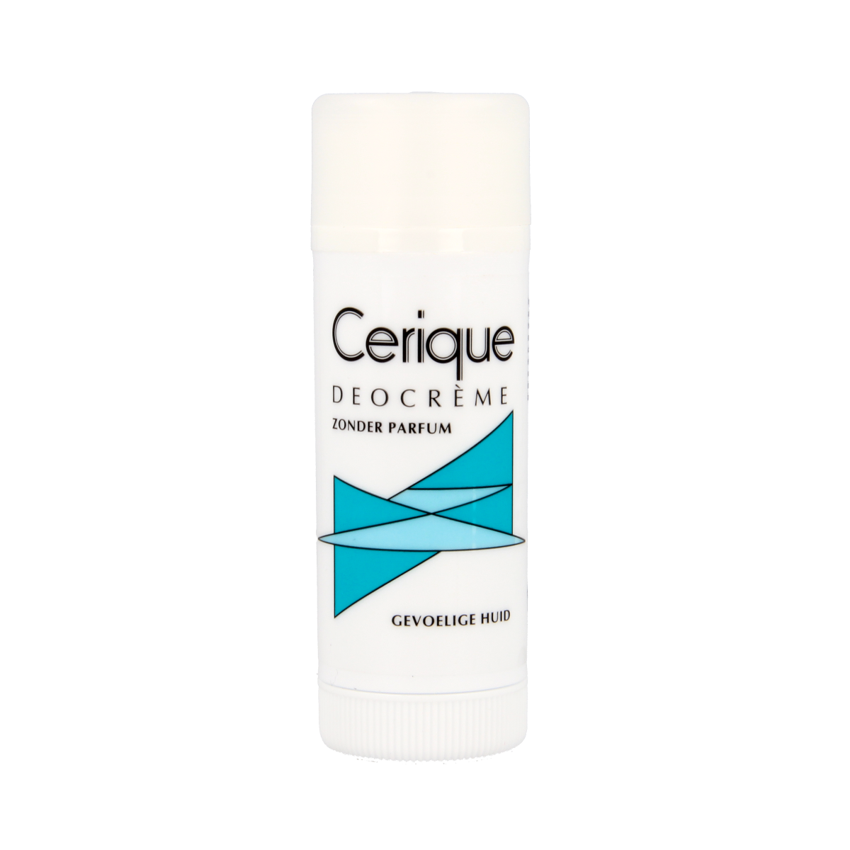 Cerique deodorant creme stick 50ml, unscented, in white container, suitable for daily use, with a smooth applicator top.
