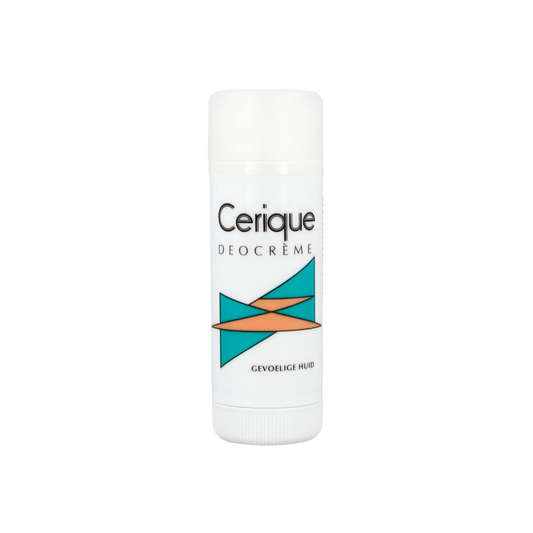 Cerique deodorant stick with parfum, 50ml, showing the white creamy texture and sleek packaging.