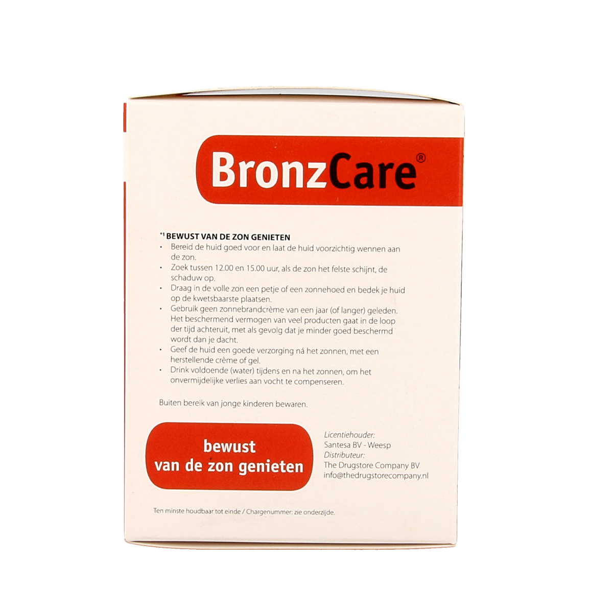 Bronzcare Multi Vitamin capsules bottle with 105 capsules, showing the supplement packaging and label.