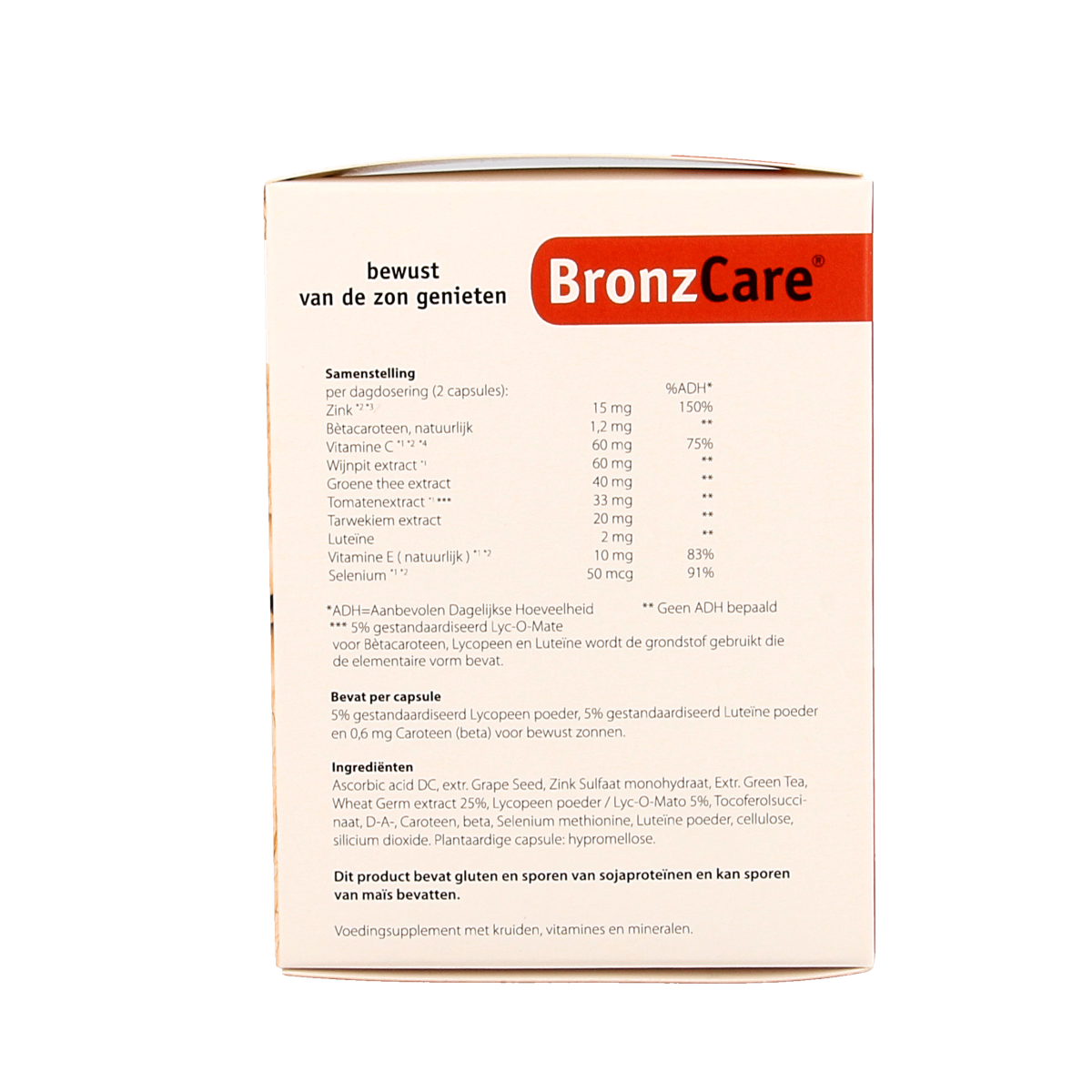Bronzcare Multi Vitamin capsules, bottle of 105, dietary supplement for daily vitamins and minerals, health support.