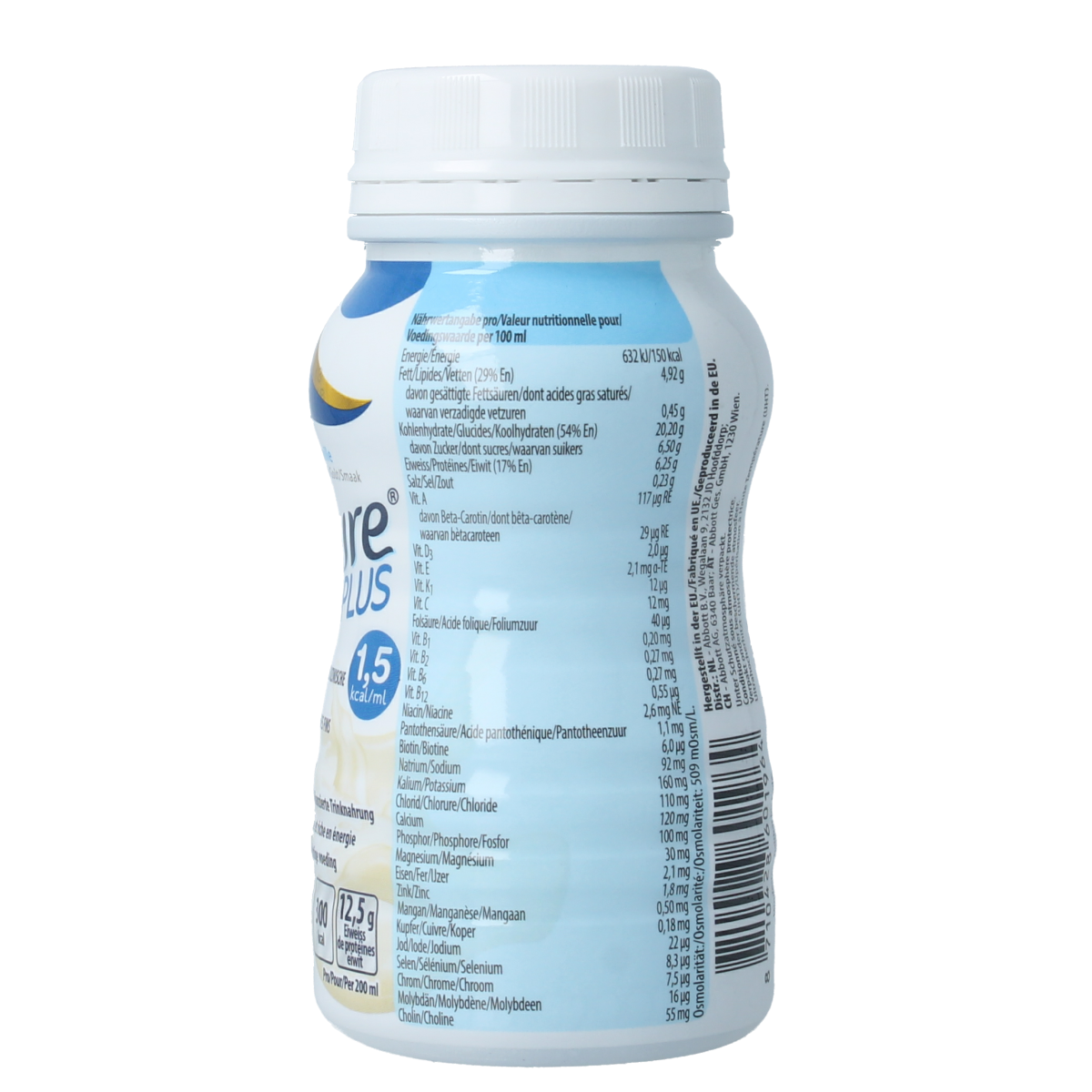 Ensure Plus Tetra Vanille medical dietary supplement in a 200ml carton, vanilla flavor, designed for medical nutrition.