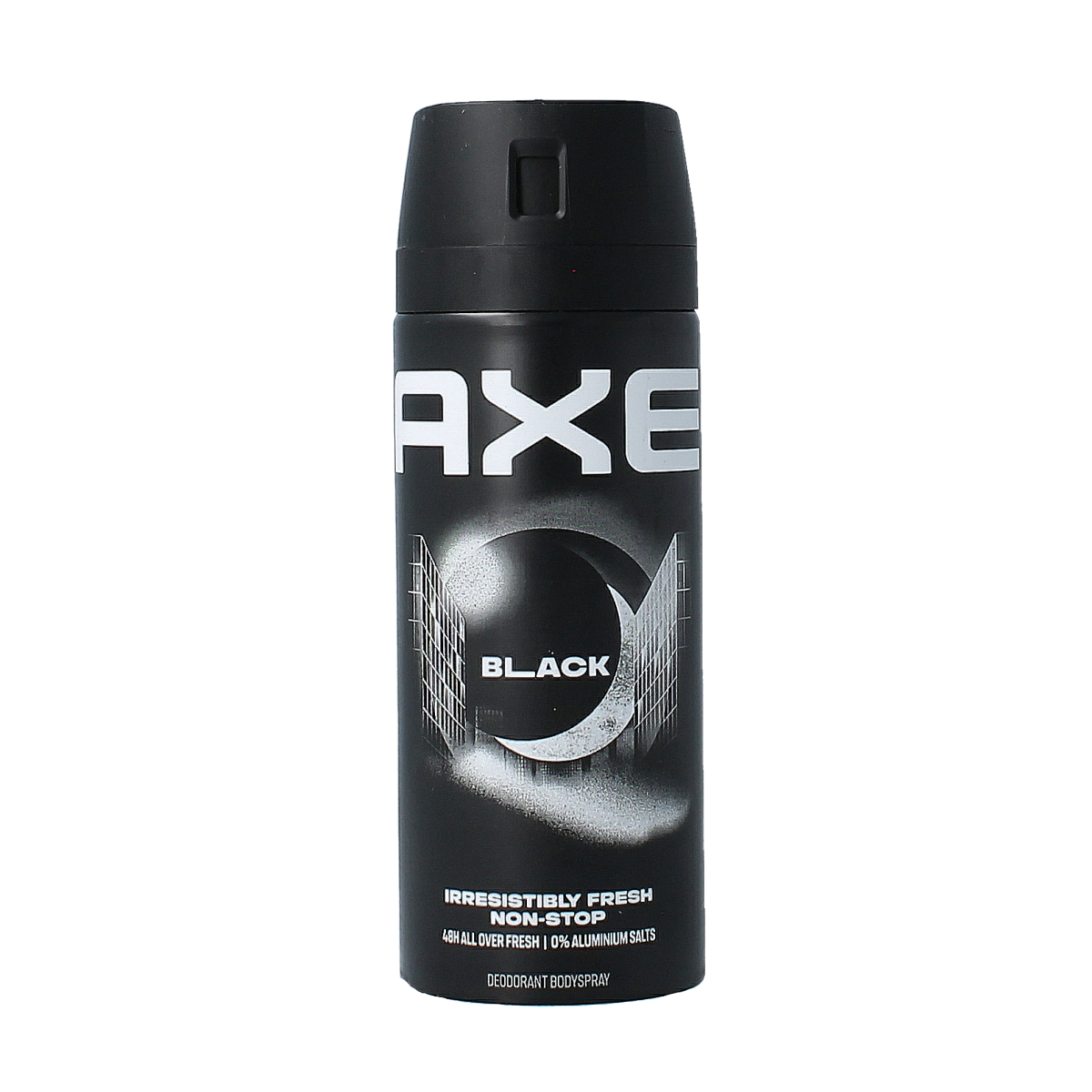AXE Black Deodorant Bodyspray 150ml spray bottle with black and silver design, featuring the AXE logo and product details.