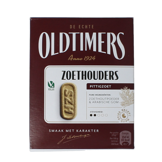 Oldtimers Sneker zoethoudertje, 185g, traditional Dutch candy in colorful packaging, sweet and chewy snoepgoed.