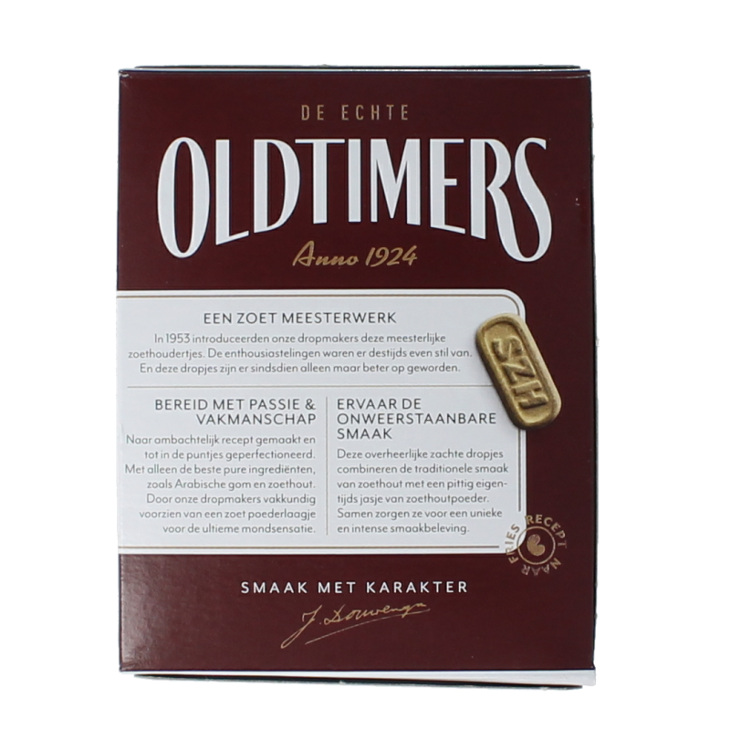 Oldtimers Sneker zoethoudertje snoepgoed in 185g package, colorful and chewy candy with nostalgic appeal