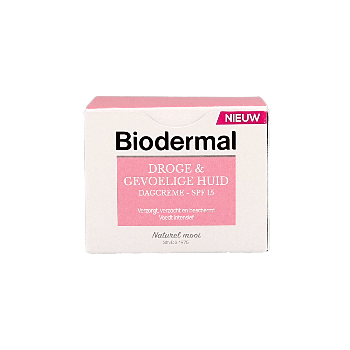 Biodermal Dagcreme voor droge en gevoelige huid, 50 ml, gezichtsverzorging met hydraterende formule.