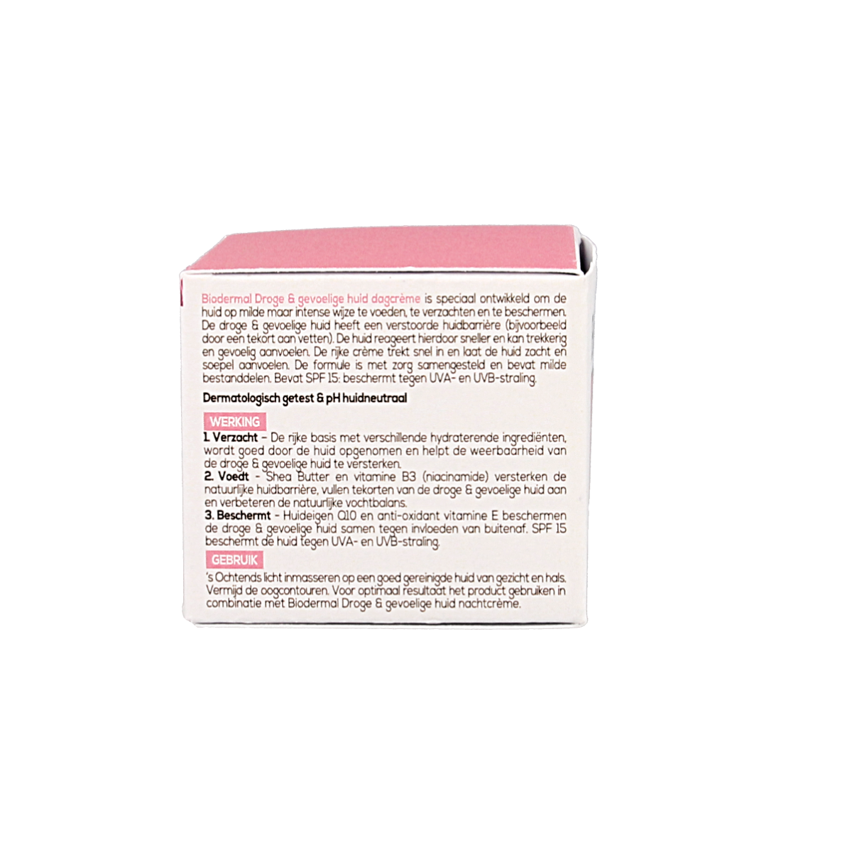Biodermal Dagcreme voor droge en gevoelige huid, 50 ml, gezichtsverzorging met hydraterende formule, tube met witte en blauwe verpakking