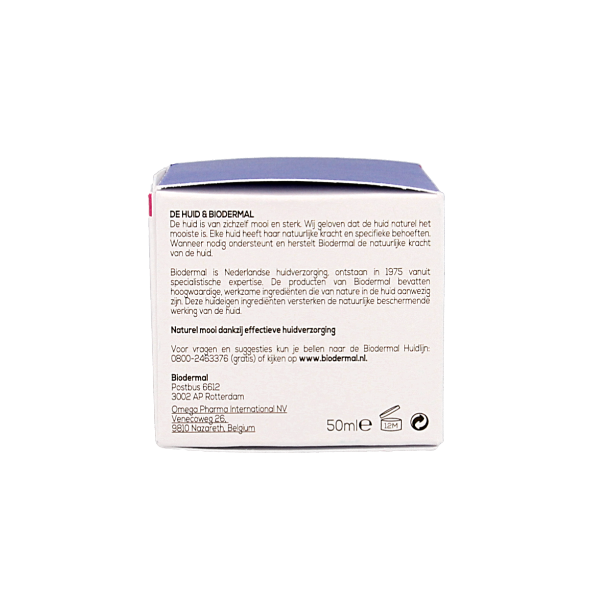 Biodermal Nachtcreme anti-age 40+ gezichtsverzorging in 50ml jar, smooth cream for mature skin, visible product image.