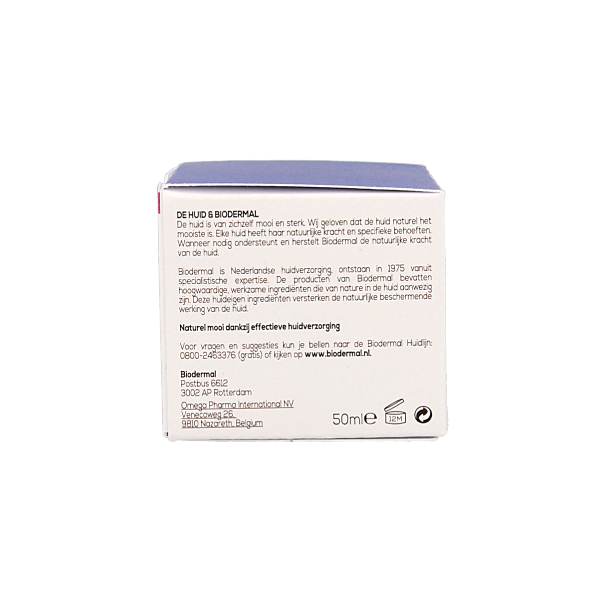 Biodermal Nachtcreme anti-age 50+ for facial skin, 50ml jar, hydrating and rejuvenating night cream for mature skin