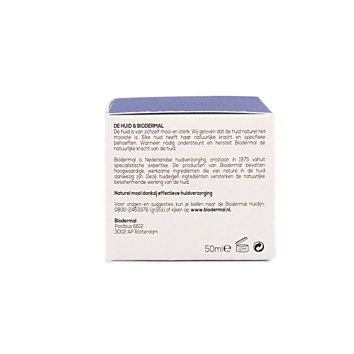 Biodermal Nachtcreme anti-age 60+ gezichtsverzorging jar with 50ml cream for mature skin.