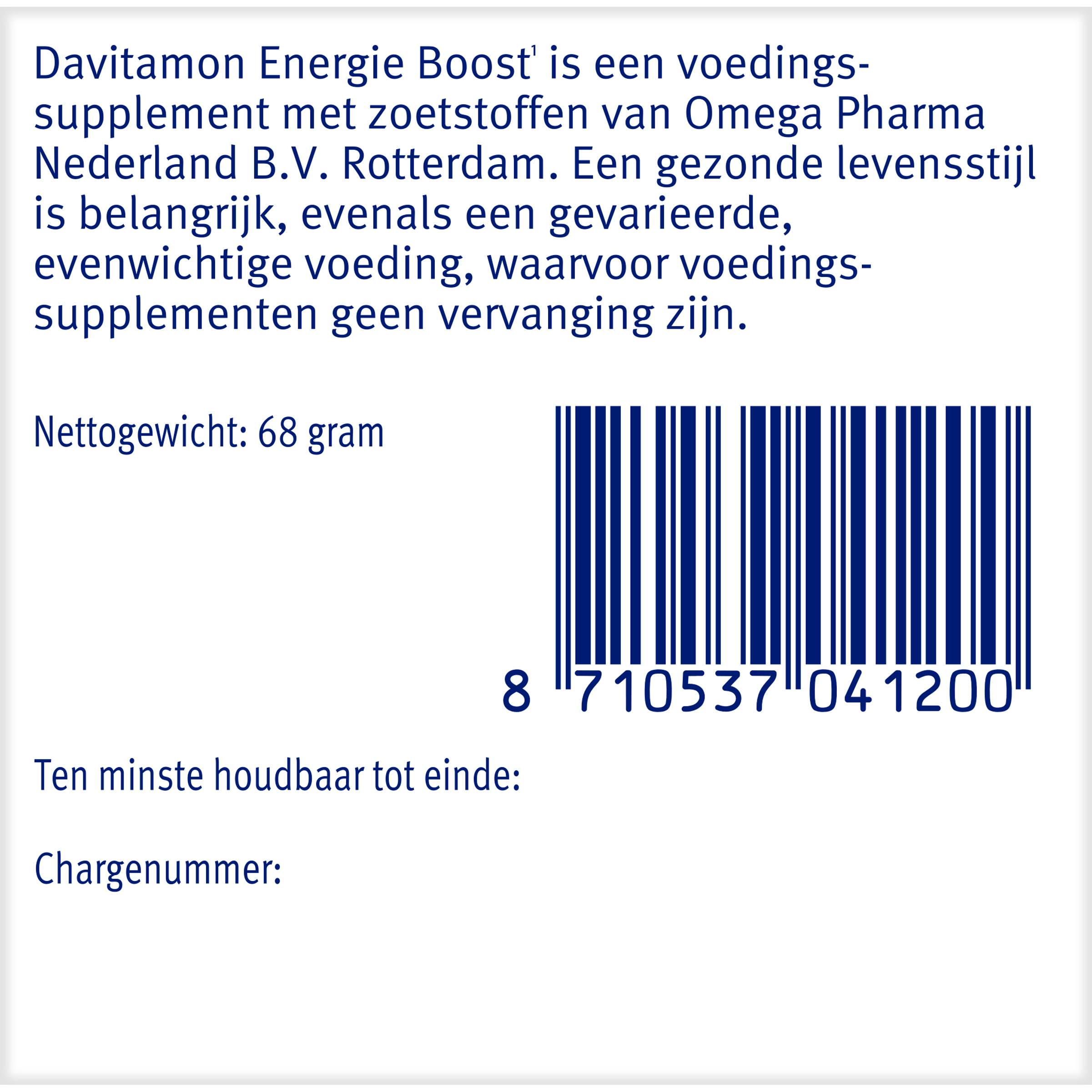 Davitamon Energie boost multivitamine kauwtabletten with mixed fruit flavor, 40 count, dietary supplement for energy support