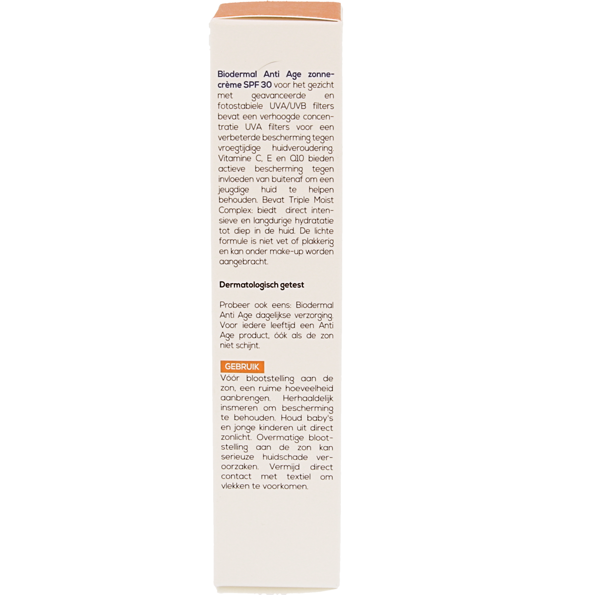 Biodermal anti-age face cream with SPF30 in a 40ml jar, suitable for sun protection and skin rejuvenation.
