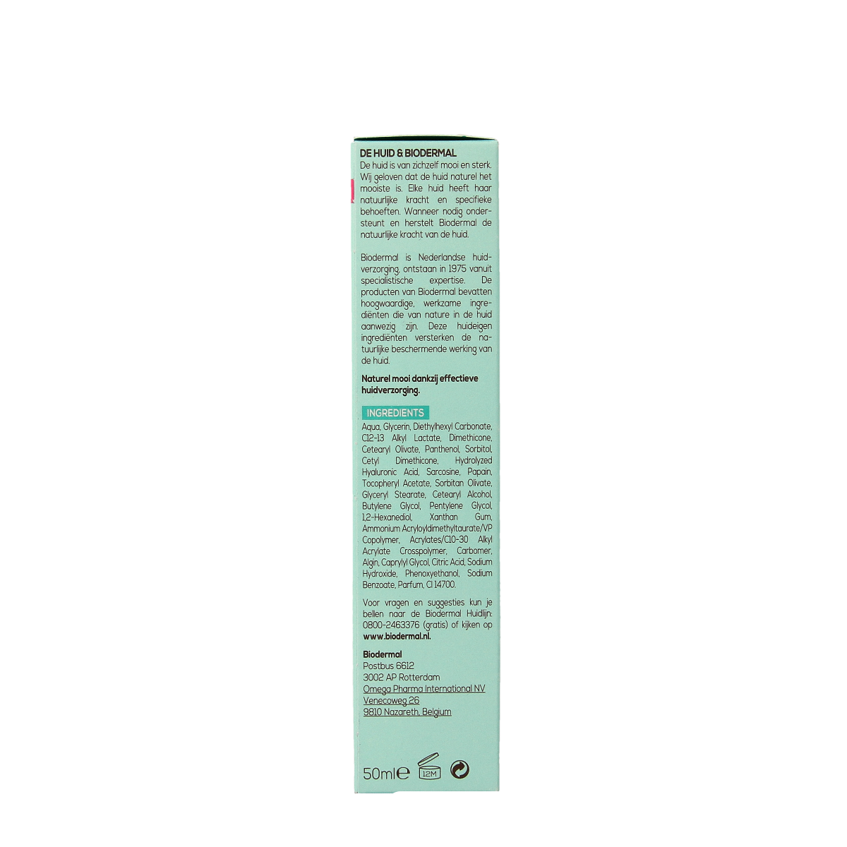 Biodermal Pure Balance Refining Night Balm in a 50ml jar, facial skincare product with a smooth, creamy texture.