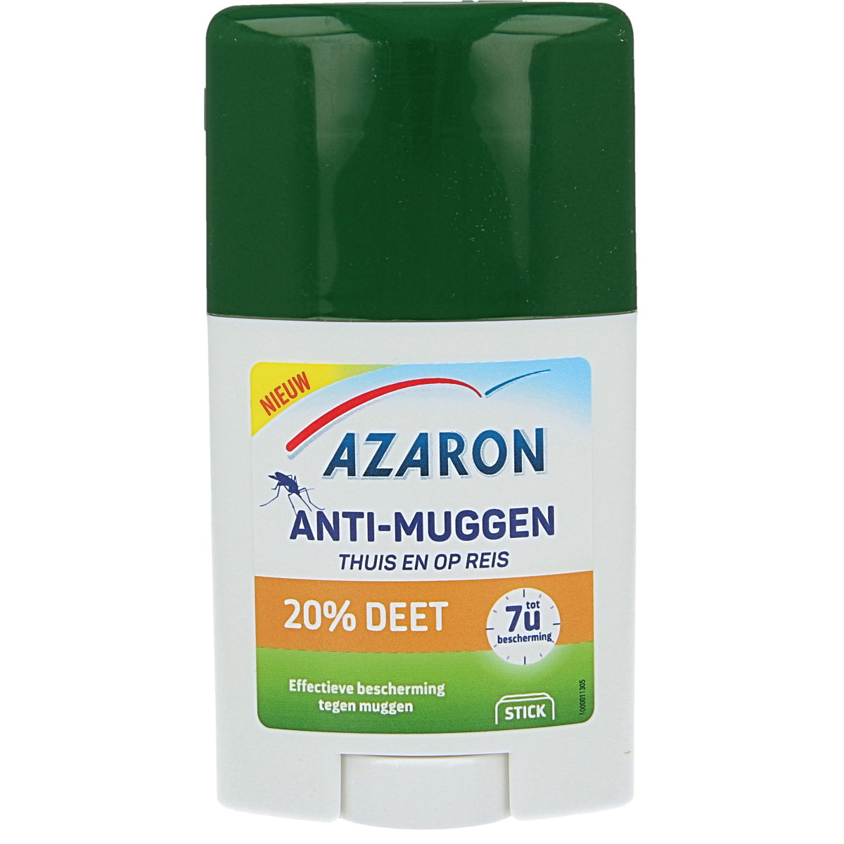 Azaron Anti-Muggen 20% DEET stick, 50ml, for insect bites and mosquito protection, shown in the image.