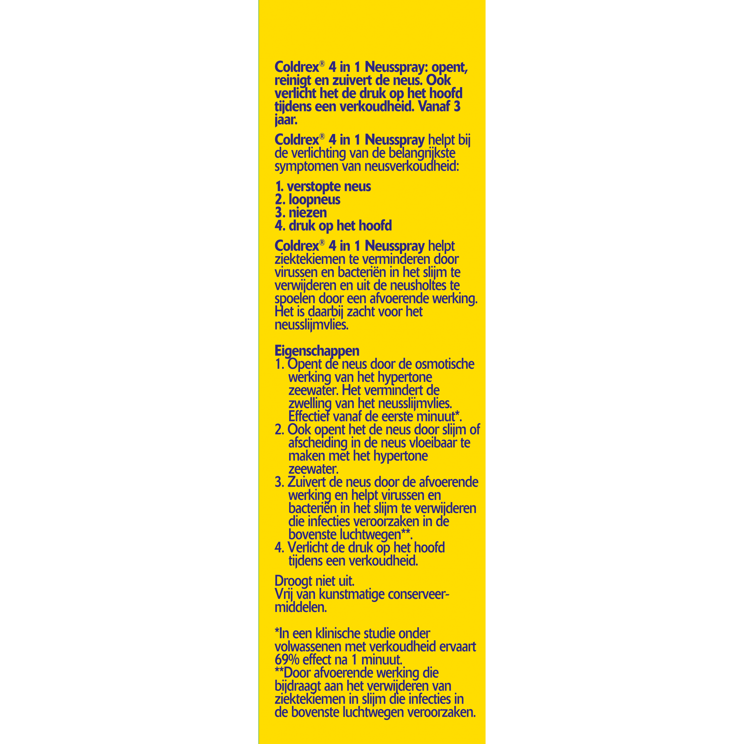 Coldrex Neusspray 4-in-1 nasal spray and inhalation product in 20ml bottle, for nasal care and congestion relief.