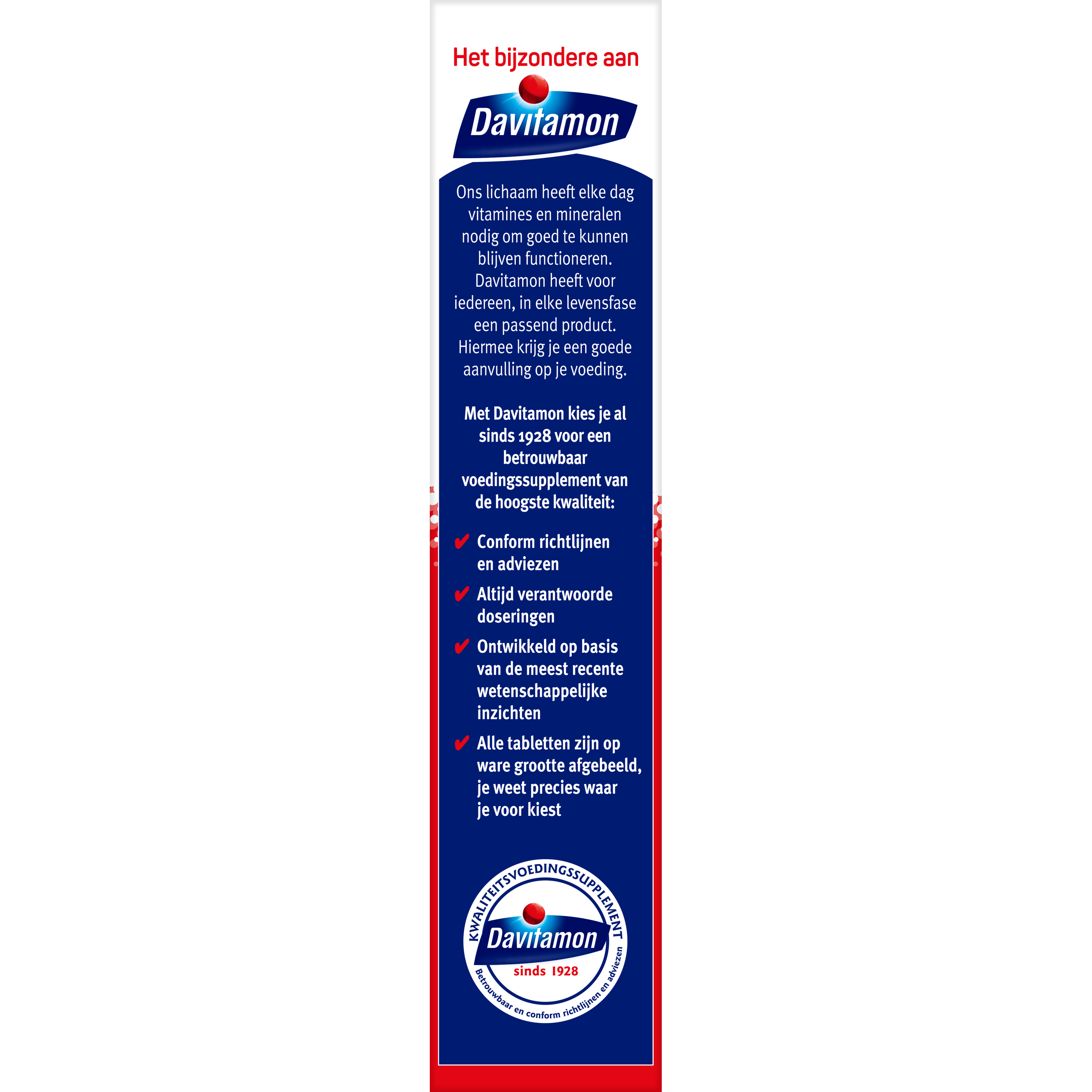 Davitamon IJzer met B12 mineralen multitabletten in blister pack, dietary supplement for iron and vitamin B12 intake