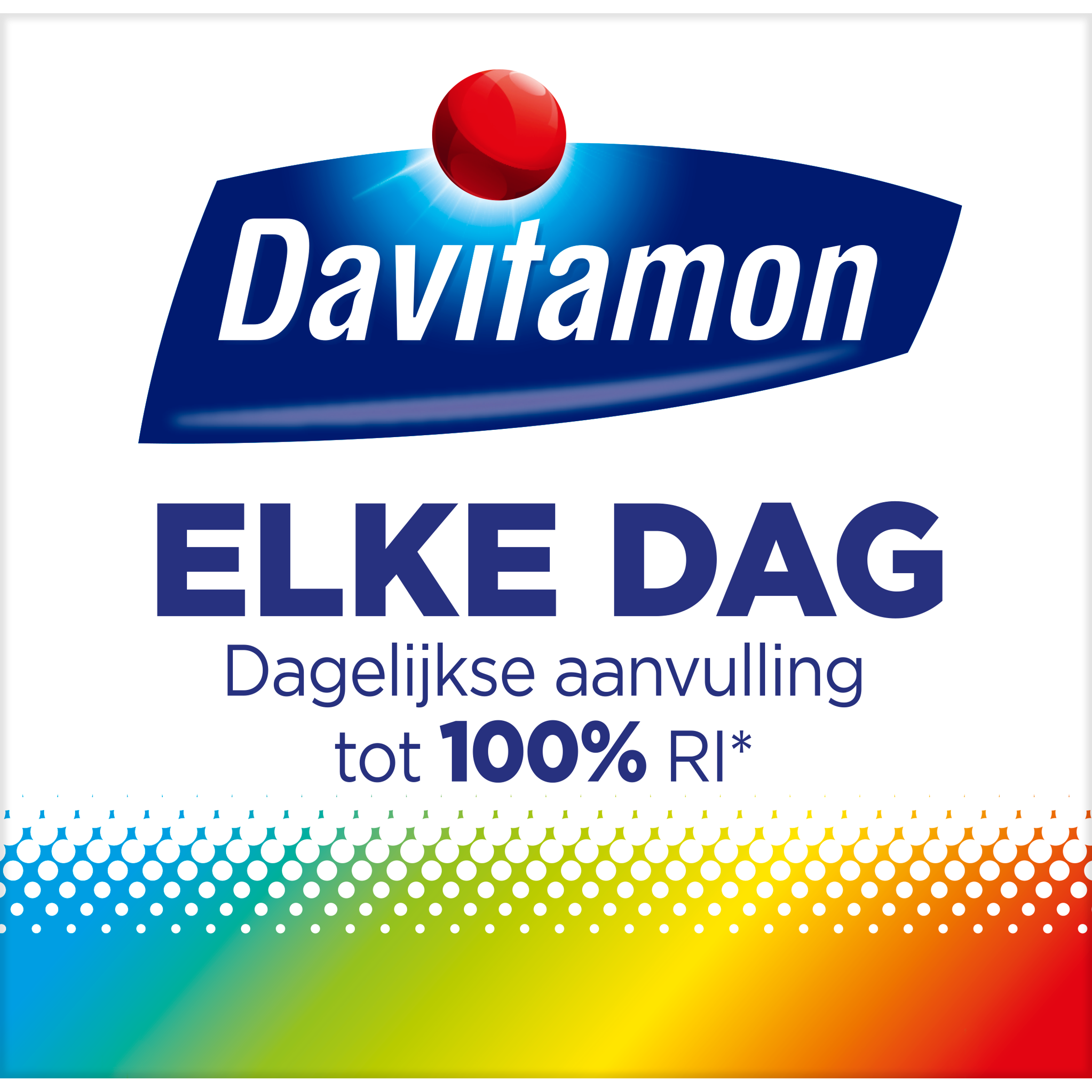 Davitamon Elke dag multivitamine kauwtabletten in a blister pack, dietary supplement for daily health support.